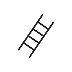 Stairs icon template black color editable. Stairs icon symbol Flat vector illustration for graphic and web design.