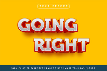3D Style Text Effect in Yellow Background