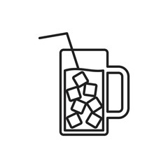 Takeout drink icon template black color editable.Takeout drink icon symbol Flat vector illustration for graphic and web design.