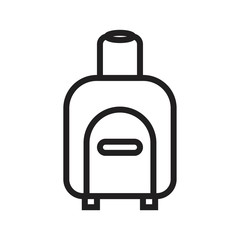 Bag icon template black color editable. Bag icon symbol Flat vector illustration for graphic and web design.