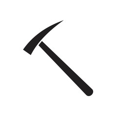 Hammer icon template black color editable. Hammer icon symbol Flat vector illustration for graphic and web design.