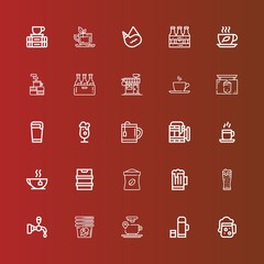 Editable 25 mug icons for web and mobile