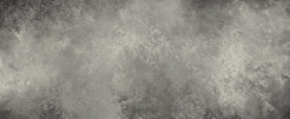 Black background with texture grunge on borders, old vintage distressed gray paper illustration