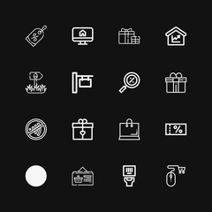 Editable 16 price icons for web and mobile