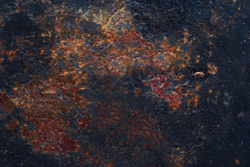 Texture background of rusty metal close up