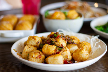 Fried salt and pepper tofu