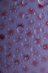 Space or planets universe cosmic abstract background. Abstract molecule atom sctructure. Macro shot of air or molecule. Abstract space background. Biology, phycics or chymistry abstract background