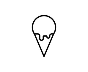 Ice cream line icon