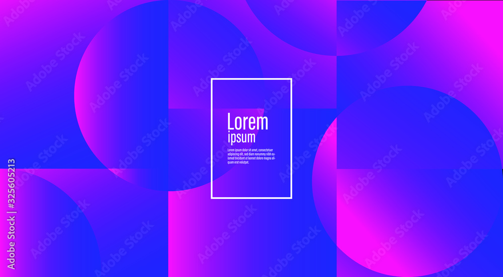 Poster fluid blurred gradient background. abstract geometric backdrop for poster, fluid 3d shapes compositi