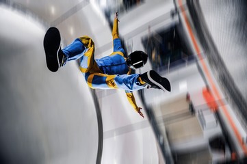 Endangered. Skydiving is a dangerous sport. Parachutism for brave people.
