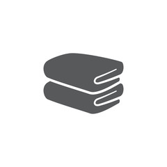 Towel icon on white background