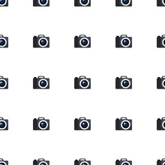 Photography icon pattern seamless isolated on white background. Editable flat Photography icon. Photography icon pattern for web and mobile.