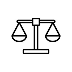 scale - scale of justice icon vector design template