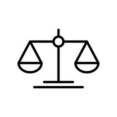 scale - scale of justice icon vector design template