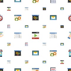 interface icons pattern seamless. Included editable flat back end, media player, Sheet, Website optimization, wireframe, Online library icons. interface icons for web and mobile.