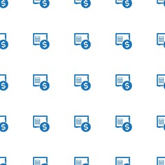 rent deposit icon pattern seamless isolated on white background. Editable filled rent deposit icon. rent deposit icon pattern for web and mobile.