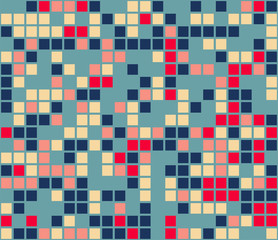 Color mosaic. Colorful background. Abstract seamless pattern. Vector illustration.