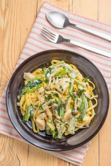 鶏肉のクリームパスタ