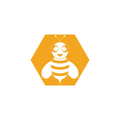 Bee Logo Template vector icon