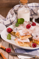 Bougatsa - Greek puff pastry with cream