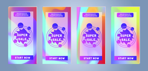 Collection of Sale and Discount Flyers. Template for your design