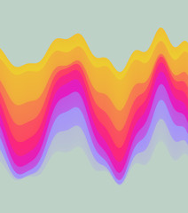 Abstract waveform background. 3d technology style. Vector illustration with sound waves.
