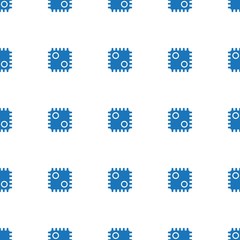 AI Decision icon pattern seamless isolated on white background. Editable filled AI Decision icon. AI Decision icon pattern for web and mobile.