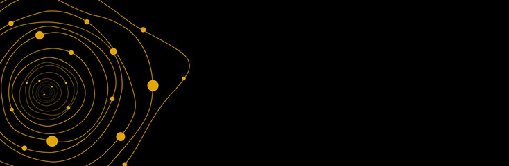 Abstract waves with dots background