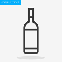 Bottle Icon Vector Editable Stroke Pixel Perfect