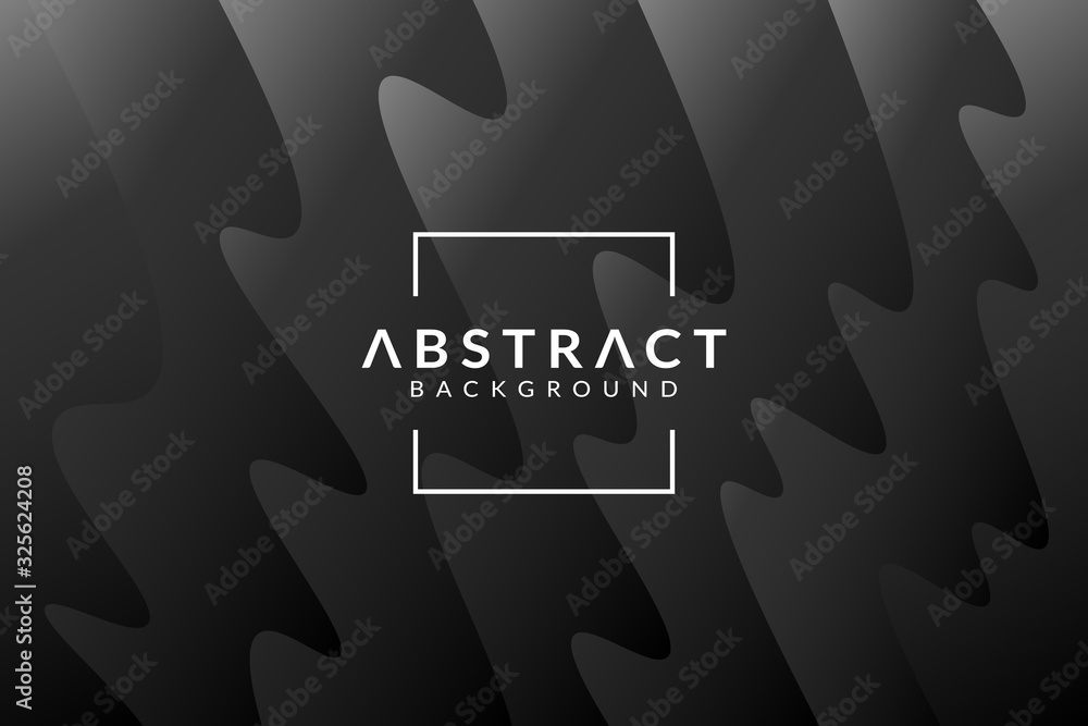 Wall mural Color gradient background design. Abstract geometric background with liquid shapes. Black Cool background wave design for posters. Eps10 vector illustration Elegant