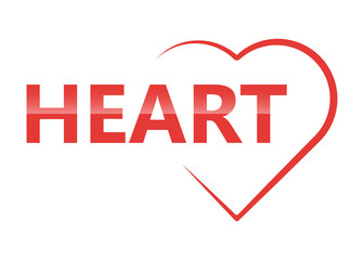 Heart Icon Concept Illustration Heart shape Vector