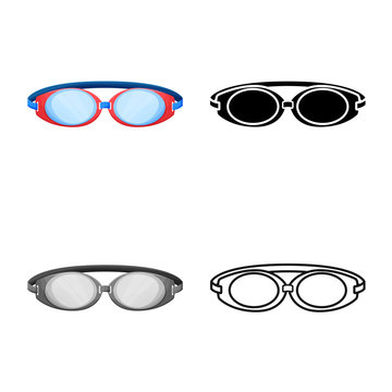 Vector design of glasses and eyewear icon. Web element of glasses and eyewear vector icon for stock.