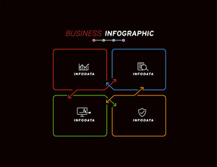 Design elements of business infographics. Set of 3D infographics.