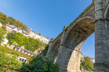 Knaresborough railway viaduct Yorkshire England