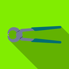 Vector illustration of pincers and pliers logo. Web element of pincers and clamp stock vector illustration.