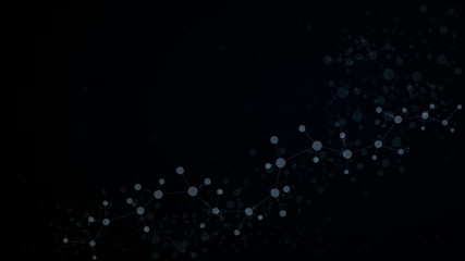  Abstract background with molecule DNA. Medical, science and technology concept.