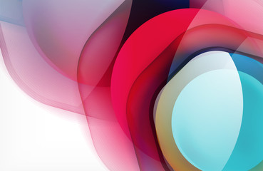 Abstract background - glass shiny transprent hexagon shapes overlapping eath other. Vector Illustration For Wallpaper, Banner, Background, Card, Book Illustration, landing page