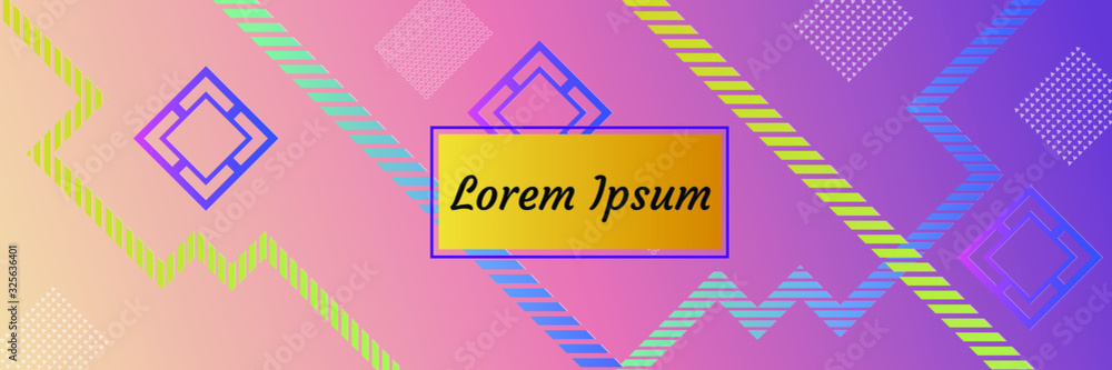 Fototapete colorful gradient pattern background, abstract geometric shape vector texture. сover graphic design,