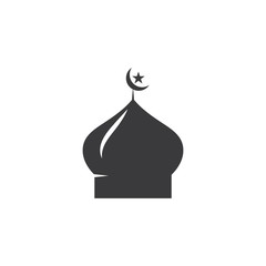 Mosque  icon Vector Illustration design Logo