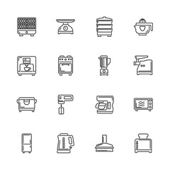 Kitchen - Flat Vector Icons