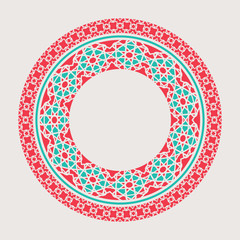 Vector Asian Mandala Frame