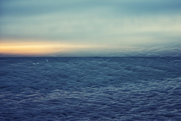 Beautiful sunset at the sea.