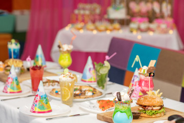 Interior decoration for a kids child birthday