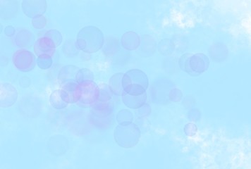 Blue cotton and pink tone bokeh.