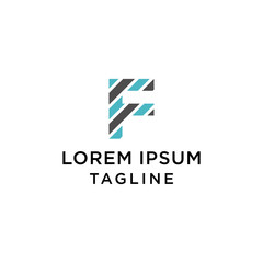 Fototapeta premium Abstract letter F logo Design Template