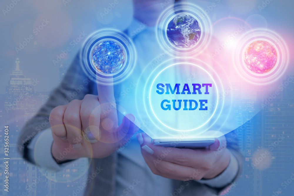 Poster handwriting text writing smart guide. conceptual photo used to guide the development of measurable g