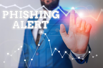 Writing note showing Phishing Alert. Business concept for Be cautious to fraudulent attempt to...