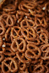 Pretzel snack at catering buffet 