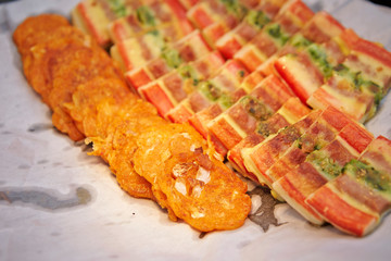 Jeon, Korean fried dish at buffet