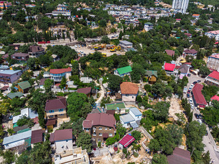 View of the Foros village from above in Crimea